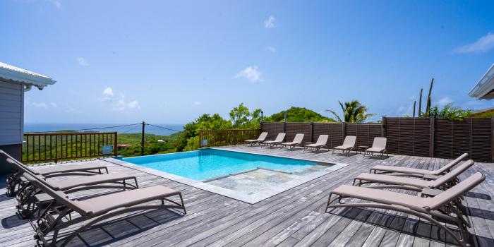 Location villa sainte anne-martinique- espace détente